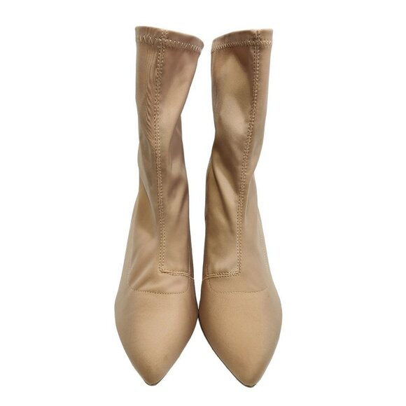 Fashion Nova Add My Two Cents Booties Women's Size 11 Nude - Picture 2 of 12